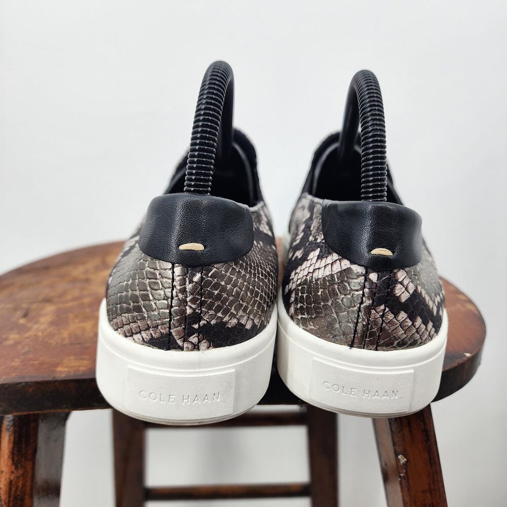 Cole Haan Grand Series Snake Print‎ Sneakers Leather Size Women's 9 - Picture 4 of 7